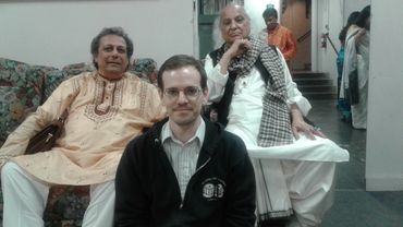 With Pandit Swapan Chaudhuri and Pandit Jasraj