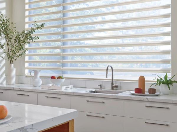 Hunter Douglas Pirouette Shades with Powerview motorization and home automation