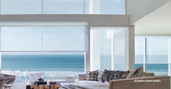 Hunter Douglas Roller Shades with Powerview Motorization and home automation