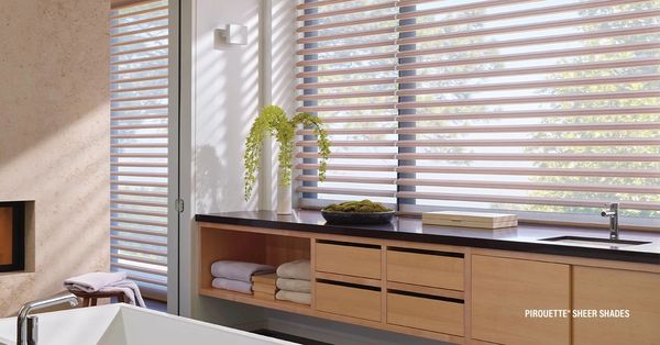 Hunter Douglas Pirouette Shades with Powerview motorization and home automation