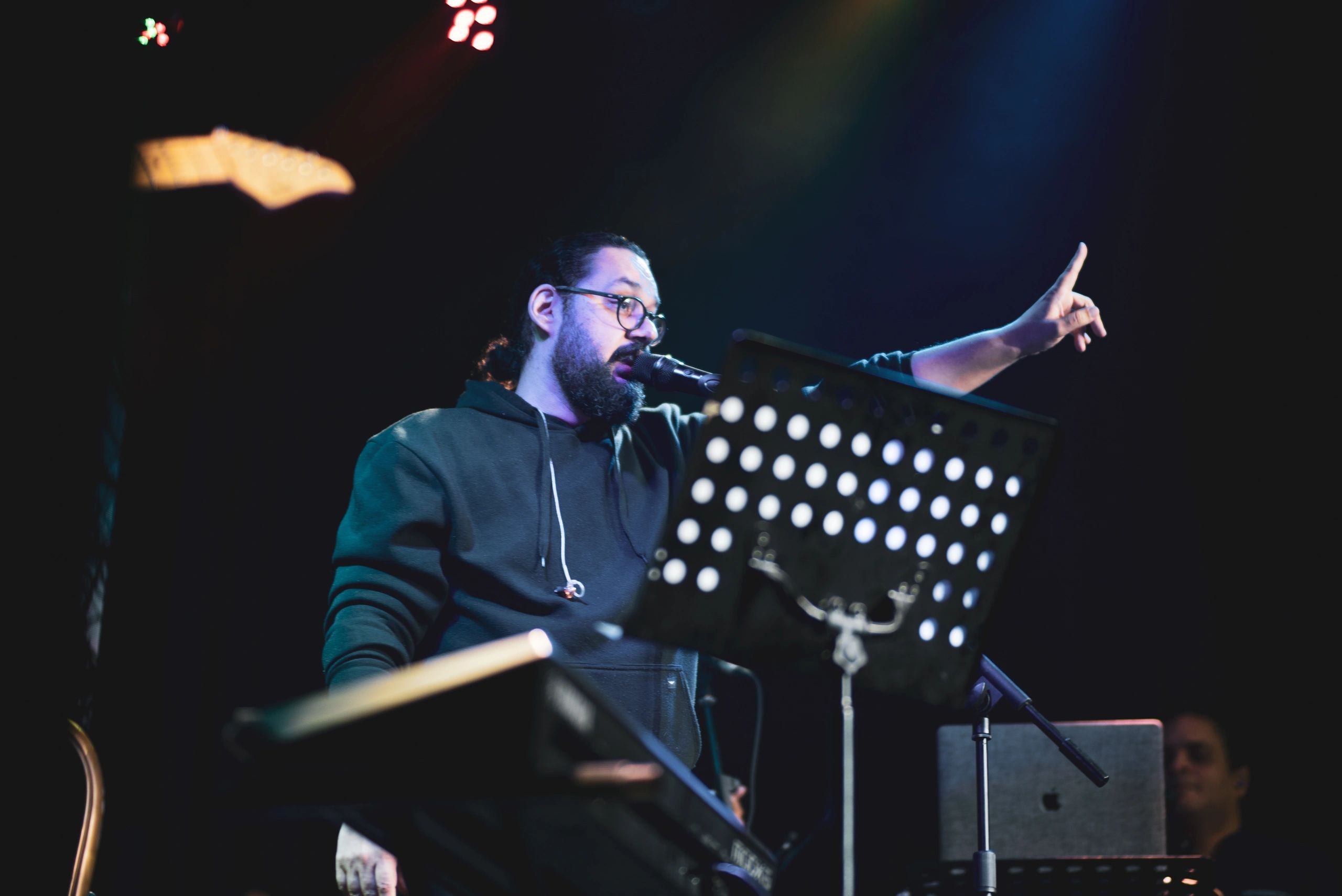 Manerra en uno de sus conciertos