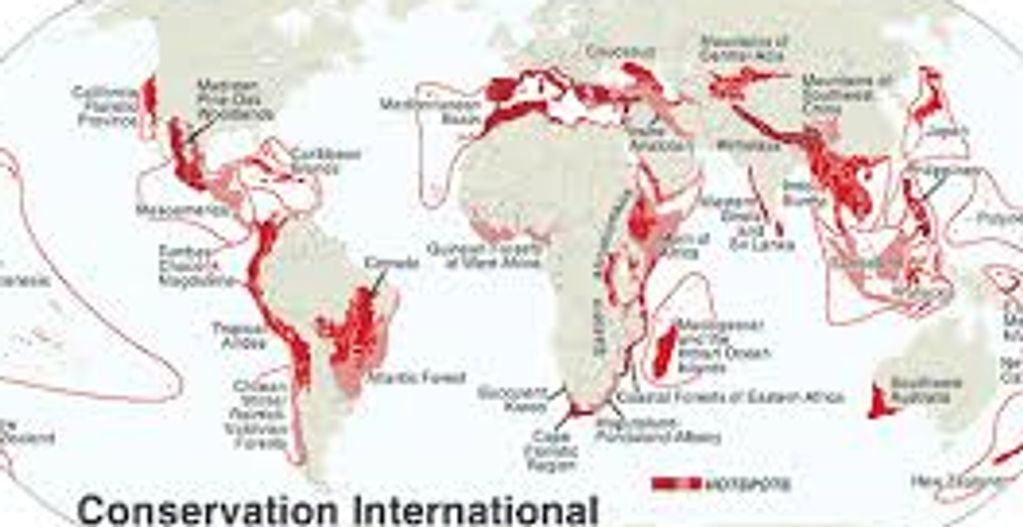 Biodiversity Hotspots (by Conservation International)