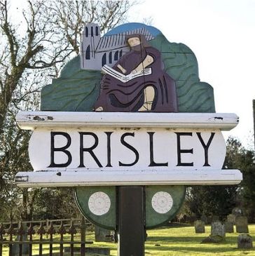 The Brisley village in Norfolk sign