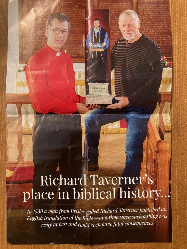Magazine article about Richard Tavener