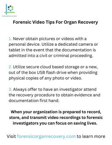 Forensic photography tips