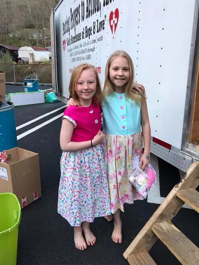 Every child receives a clothing pack which consists of 
1-New Outfit
1-Pair of Socks
1-Pair of under