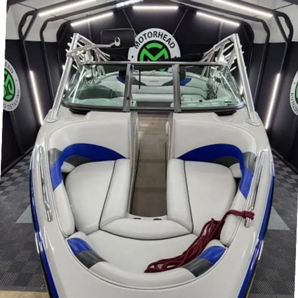 Interior protection package applied to the interior of this boat to protect from UV rays and fading