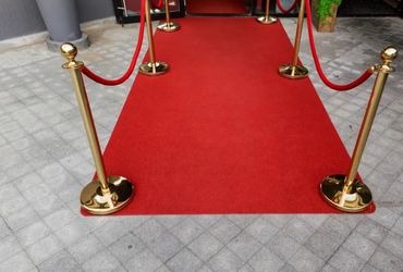 Gold stanchions