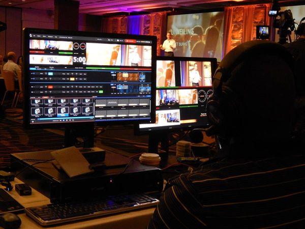 Corporate event webcasting