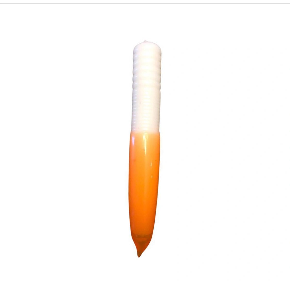 3” Ned Rattle flo orange tip