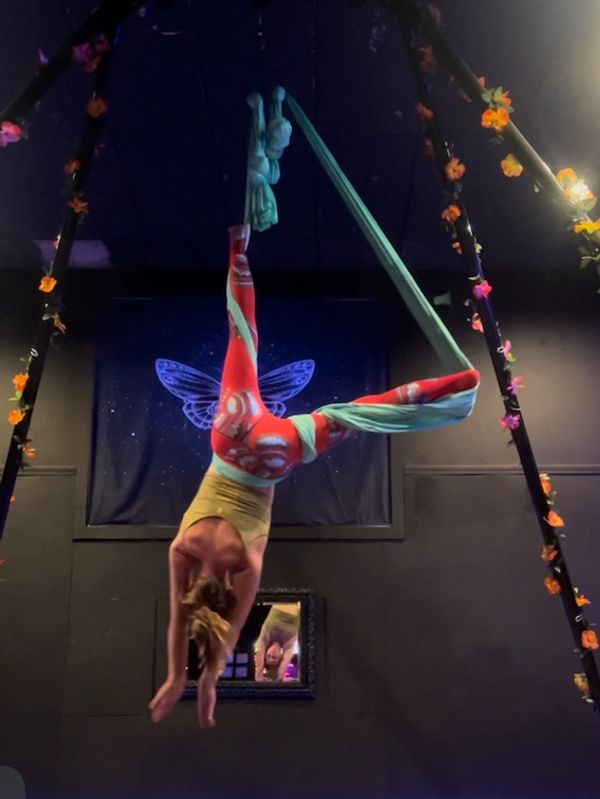 Aerial Sling is the newest apparatus to me, a more modern invention. The closed loop allows me to pr