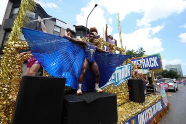Northshore Sound on the 2025 Sidetrack float at Chicago Pride Parade