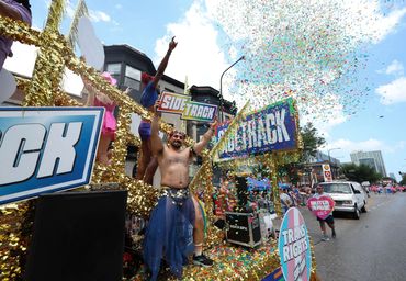 Northshore Sound on the 2025 Sidetrack float at Chicago Pride Parade