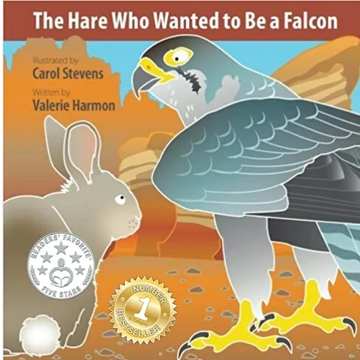 The Hare Who Wanted to Be a Falcon, an illustrated children's picture book, storybook, for kids.