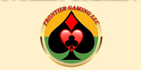 Logo with card suits and 'Frontier Gaming LLC' text.