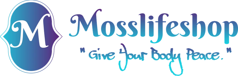Mosslifeshop logo and slogan