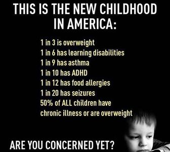 Look around and see the bad food our youth are eating these days, nothing to build good health