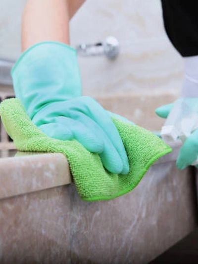 Care and maintenance of countertops after marble restoration and marble polishing.