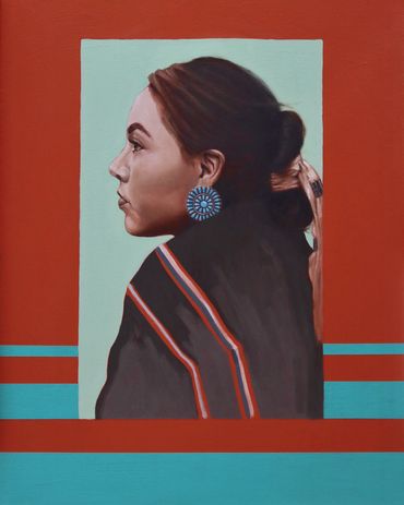 "Tradition" portrait for Year of the Woman series 2019 by Karen Clarkson