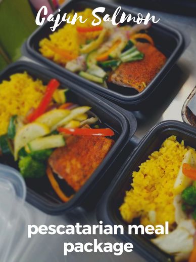 Fat Sisters Pescatarian Meal Prep Menu in Atlanta, Ga. Includes Lunch and Dinner. Keto and more. 