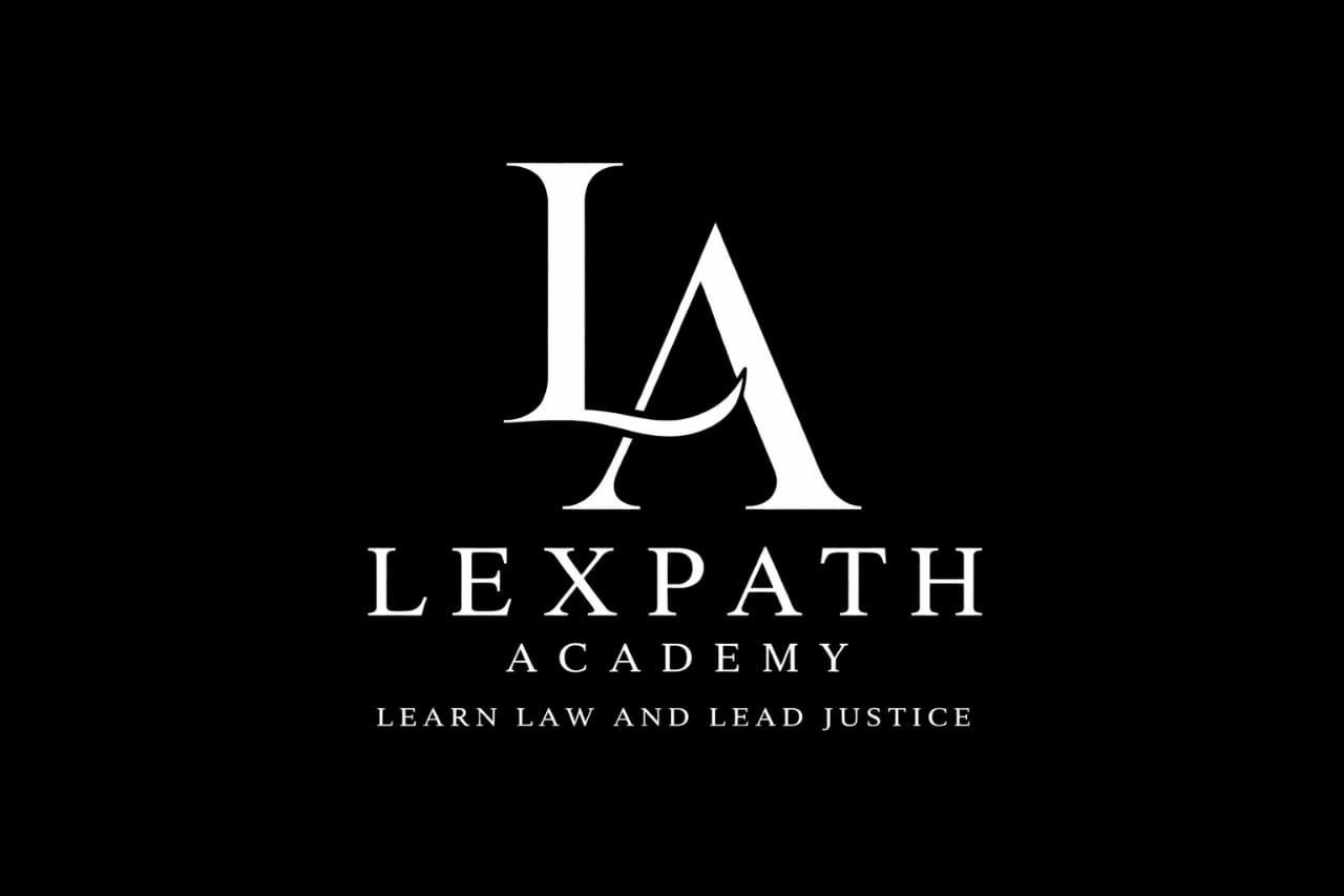 LexPath Academy logo with a black background and white text.