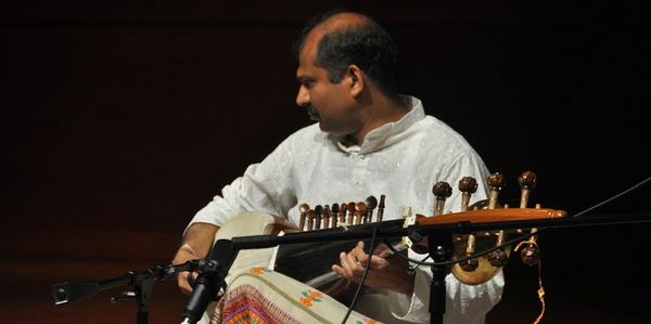 Gaurang performing in a concert at Wake Forest University