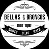 logode bellas and broncos blanco y negro