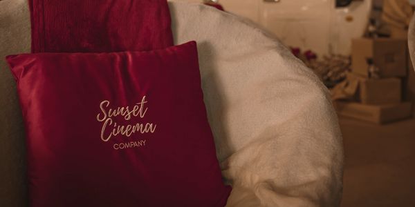 Sunset cinema company cushions