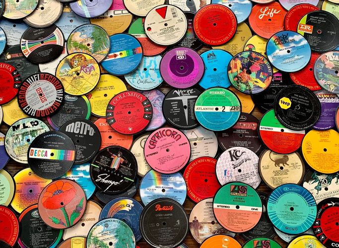 Upcycled Album Cover Notebooks & Record Coasters