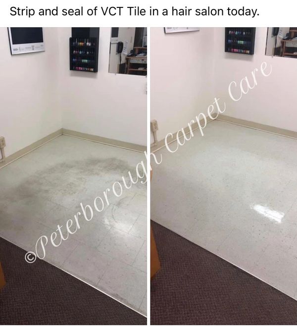Tile Cleaning, strip and seal VCT flooring