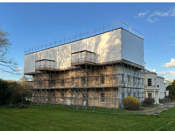scaffold roof / tin hat listed buildings in
sussex