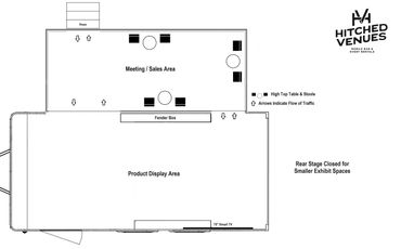 Exhibit Trailer with Compact Layout