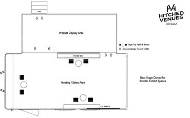Exhibit Trailer with Compact Side Display Area