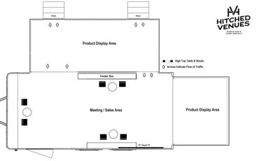 Exhibit Trailer with Side and Rear Display Area