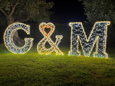 Scritta personalizzata G&M