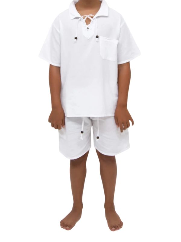 BB1003
Boys cargo shorts with draw string and BB1004
short sleeve collard shirt