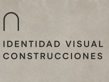 Logo with text in Spanish on a gray background.