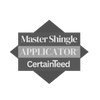 Forehand Construction Group holds a certificate for Master Shingle Applicator by Certainteed