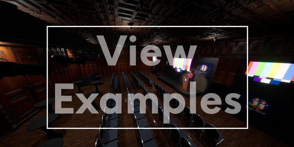 View examples button over top of corporate event visualisation