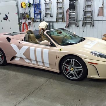 Ferrari F-40 wrapped for LeBron James shoe release