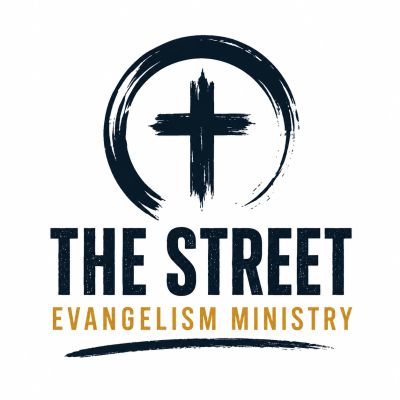 Logo of The Street Evangelism Ministry with a cross.