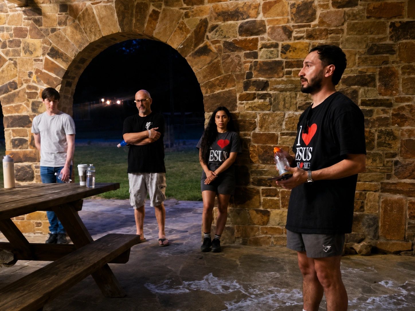 A TSEM leader teaching participants during a First Friday Gospel training at White Rock Lake.