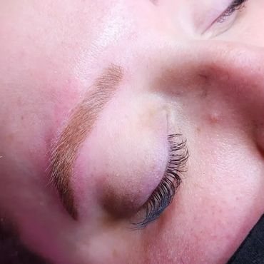 closed eye of an Woman Eye Lash