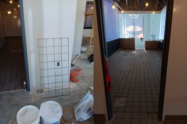 Quarry Tile Installations for Kitchen Floors.