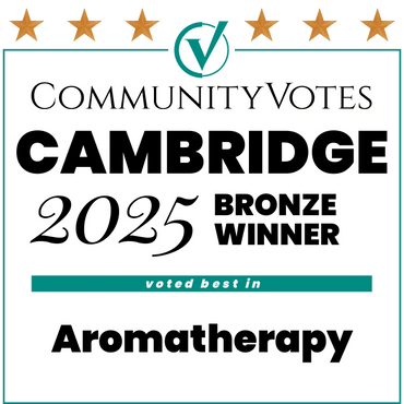 Community Votes Cambridge 2025 Bronze Winner for Aromatherapy.