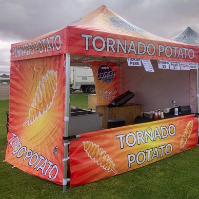 tornado potato - chip on a stick - twisted chip