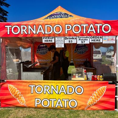 tornado potato - chip on a stick - twisted chip