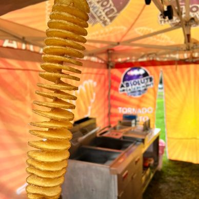 tornado potato - chip on a stick - twisted chip