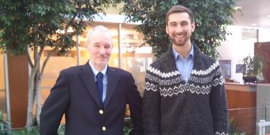 PosAbilities Director Brian Budgell with Andrew Wilson