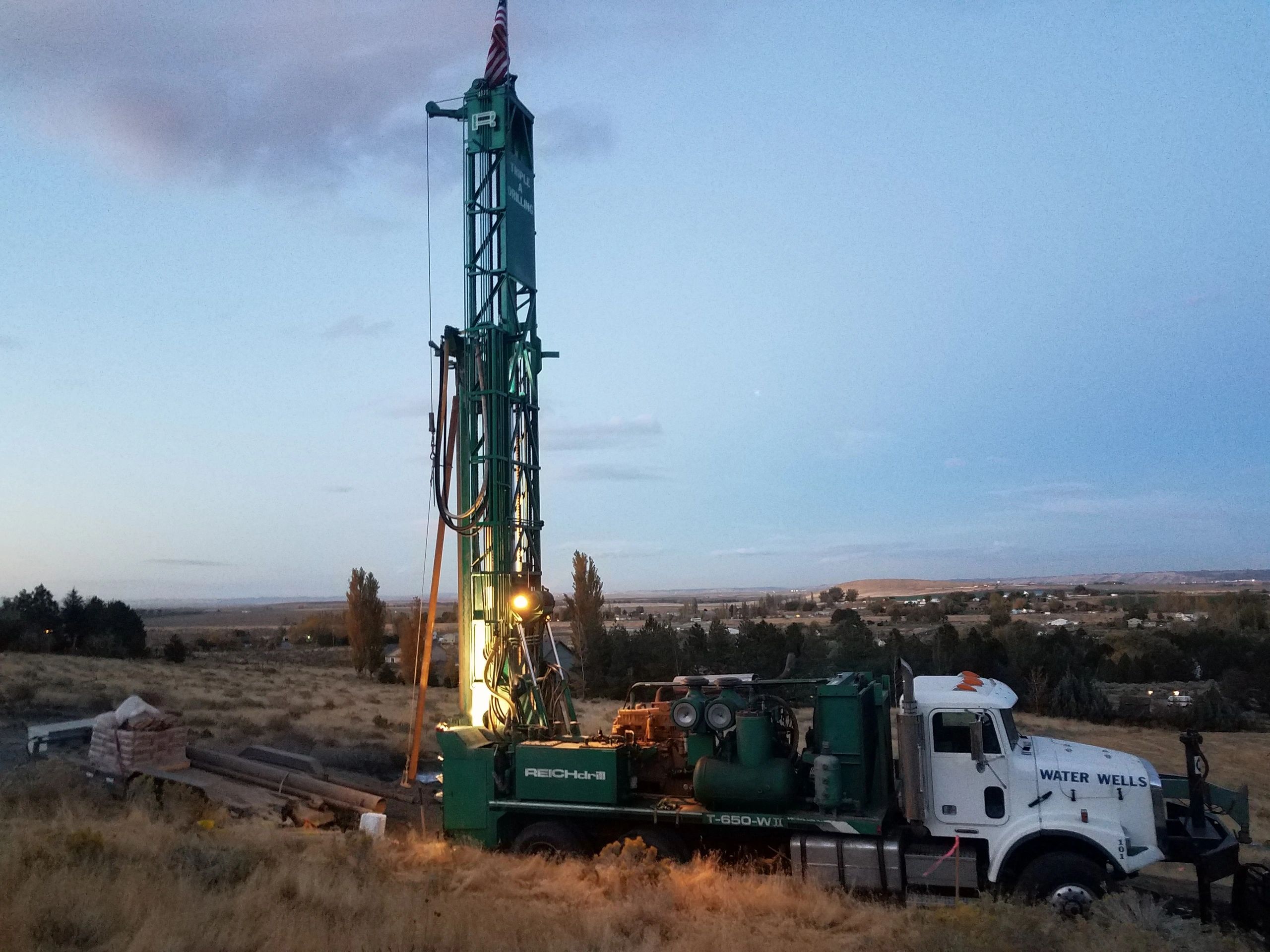 Triple A Drilling Inc. Water Well Drilling, Drilling